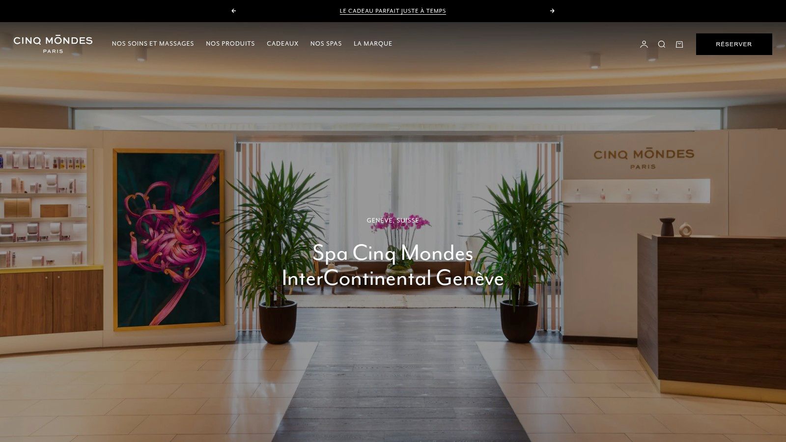 Spa Cinq Mondes – InterContinental Genève